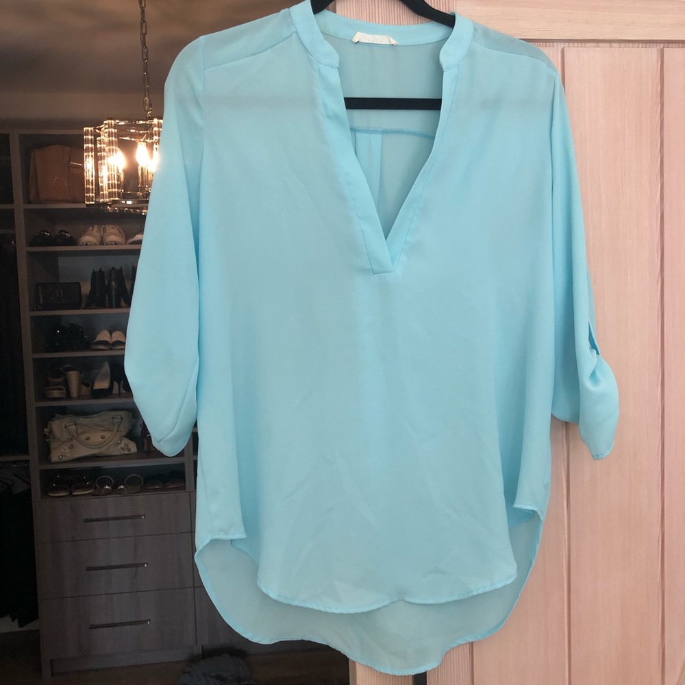 Baby blue shirt